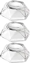 3pcs Crystal Ball Base Marble Display Base Glass Ball Display Divination Ball Holder Crystal Ball Display Holder Healing Ball Stand Transparent Glass Ball Showcase Round Acrylic