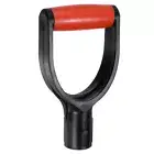 Shovel D Grip Handle 1-1/4""(32mm) Inner Dia. ABS Material Spade Snow Shovel,Red