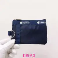 在飛比找蝦皮購物優惠-LeSportsac 深藍 2437 零錢包 收納包 鑰匙包