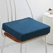 Cushion Memory Foam Armchair Seat Cushion, Non-Slip Seat Cushion, Comfortable Chair Pad for Indoor Outdoor Car Office Sofa - Square (50 x 50 x 8 cm, Dark Blue)