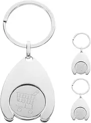 [FOYTOKI] 3Pcs Portable Shopping Trolley Token Key Rings Easy to Carry Trolley Removers for Quick Access to Shopping Carts Keychain Accessories for Grocery Trolleys