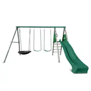 Lifespan Kids Europa Heavy Duty Swing Set with 2.2m Green Slide