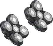5 Head Shaver Heads, 2PCS Shaver Blade Heads Shaver Replacement for Electric Razor Shaving Bald Tool, Head and Face Electric Razor Shaver Head, Not Fit for Remington Razors and Skull Rotary Razors