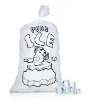 500 Wicketed Ice Bags 13.5x28 + 4 Polar Bear Printed Icebags
