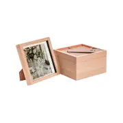 Nicola Spring Shadow Box Frames - 8 x 8" with 6 x 6" Mount - Light Wood - Pack of 5