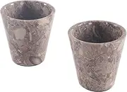Radicaln Marble Shot Glasses Oceanic 2'' Inches Handmade Cocktail Glasses for Bar Set - Tequila Drinking Glasses Kitchen Set, Martini Glasses for Home Bar Cart Accessories