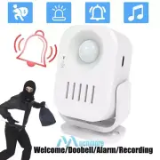 Wireless PIR Motion Sensor Detector Alarm Door Chime Kit For Home Store Business