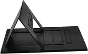 HEALEEP Car Backseat Foldable Desk Portable Laptop Table for Car Multi Functional Folding Desk for Study Travel Durable Black Table for Passenger Seat Use