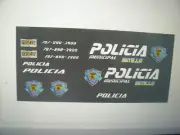 Hatillo Puerto Rico Police Car Decals SUV 1:64 two for one money
