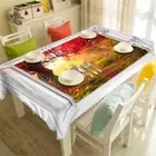 A Red Tree 3D Tablecloth Table cover Cloth Rectangle Wedding Party Banquet