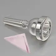 CashBeat 12C Silver Small Shank Trombone Mouthpiece, Euphonium Mouthpiece for Superior Sound, Compatible with Baritone and Tenor Trombone, Brass Instrument Accessories