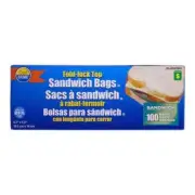 SEAL STORE Fold-Lock Top Sandwich Bags 100PK Case of 36 FREE SHIPPING