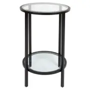 Cafe Lighting & Living Cocktail Glass Petite Side Table (Black) - 35cm x 60cm