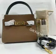 Tory Burch Petite Lee Radziwill Double Bag Tiger Eye