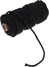 DIYEAH 1Roll Cotton Woven String DIY Macrame Cord for Crafts Tapestry and Wrapping Durable Multi Purpose Weaving Rope for Art Projects and Decoration