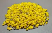 1000Pcs E1508 16AWG 1.5mm² YELLOW Insulated Ferrule Bootlace Terminals Crimp