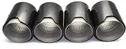 4 Pcs Glossy Matte Carbon Fiber Car Exhaust Systems Nozzle Muffler Tip Pipe Compatible For BMW F87 F80 F82 F83 M2 M3 M4 70mm Inlet