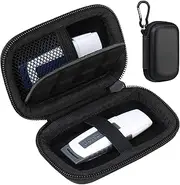 Lacdo USB Flash Drive Case, USB Storage Case, USB Holder Storage Bag, Thumb Drive Caes for SanDisk/Samsung USB Flash Drive USB Case, Jump Drive Case, Electronic Accessories Organizer, Black