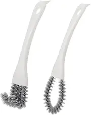 [Gurajo] Kitchen Cleaning Brush Set, 2-in-1 Cleaning Tools with Brush & Cooktop Scraper, Cleaning Rust Removal Scrubber Brushes with Hanging Hole for Kitchen Stove, Oven, Cookware, Sink, 2 Pack