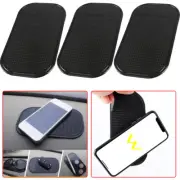 3pcs Car Dashboard Magic Sticky Pad Anti Slip Mat For Cell Phone Useful Black (for: Volvo)