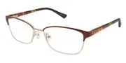 Nicole Miller Evergreen Eyeglasses Matte Brown Rectangle 53mm New 100% Authentic