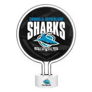 NRL Neon Light - Cronulla Sharks - 30 x 21.5 x 8.5cm - Team Logo