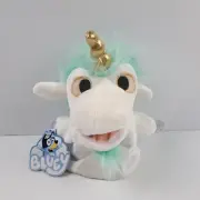 Bluey Friends Unicorse Hand Puppet Soft Plush Toy 22cm Brand New By Moose PP1Z