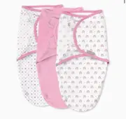 SwaddleMe by Ingenuity Original Swaddle, 0-3 Months, 3-Pack - Over the Rainbow