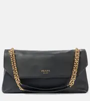 [Prada] Prada Medium leather shoulder bag One Size black