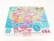 850 Piece Puzzle Map of the USA States Map Re-Marks State Mini Puzzles Sealed