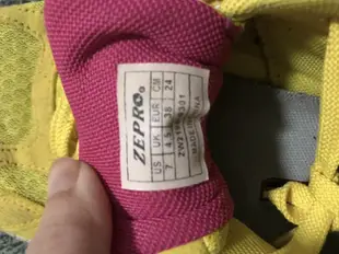 ZEPRO 台灣第一路跑品牌 二手黃色 跑鞋步鞋運動鞋24號US7