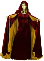 1 PC Reversible Red & Golden Free Size halloween/Vampire/Witch Cape/Costume