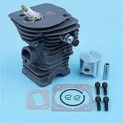 Chainsaw 40mm Cylinder Piston Kit For Husqvarna 340 345 E Jonsered 2141 2145 Nikasil Coated Plated Decompression Garden Tools
