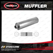 Redback Universal Truck Muffler - 6" Round 24" Long ID 2 1/2" C/C O/Cham/Baff