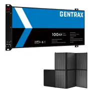 GENTRAX 12V Lithium Battery Blade 100Ah 6cm Ultra Thin + 12V 200W Solar Blanket