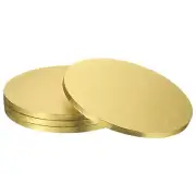 4pcs Cake Boards, 10 Inch Round Cake Drum Circle Cake Base Gold