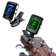 LCD Display Guitar Tuner Clip Tuner for Guitar Chromatic Bass Violin Ukulele