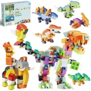 Dinosaur Building Blocks Sets STEM Education Gift 36 Animal Models Compatible...