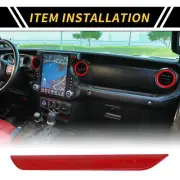 Passenger Side Interior Seat Handle Trim for Jeep Wrangler JL JLU 2018-2024 Red