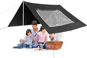 Car Awning Camping,Sun Shade Canopy Shelter | Foldable UV-Resistant Car Awning with Screen for Overlanding Camping Fishing Picnics Beach Parking