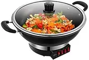 Electricity Heat Pot Electric Wok 5.5L Large Capacity Electric Cooker Thickened Uncoated Household Multi-Function Electric Steamer