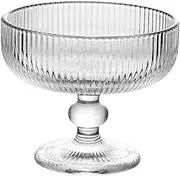 Perfk Sundae Dishes Trifle Bowl Footed Dessert Sundae Cocktail Bowls Clear Glass Bowls Ice Cream Cups for Cocktail Pudding Condiment Parfait