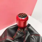 MS red WEIGHTED ALUM 6SP SHIFT GEAR KNOB for MAZDA 2 3 5 6 CX-3 CX-5 MX5 MIATA S (for: Mazda)