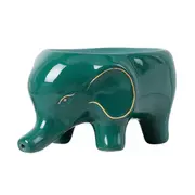 Self Draining Soap Dish Elephant Shape Ceramic No Rough Edge Soap Container Bathroom Accessories