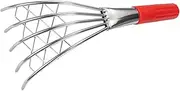 ibasenice Beach Claw Rake with Handle Metal Rake for Beach Shell Digging for Clamming Oysters Crabs and Gardening Ergonomic Design for Comfortable Grip