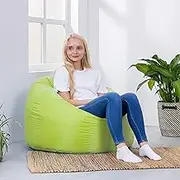 HHCTEBEC Stuffed Animal Storage Bean Bag Chair Cover (No Filler) Sofa Bed Cover Giant Bean Bag Chairs Covers Oxford Cloth Beanbag Replacement Cover for Adults and Kids,B