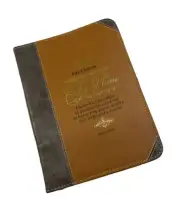 Bible Cover Faux Leather Brown For I Know The Plans Jeremiah 29:11 New W/O Tags