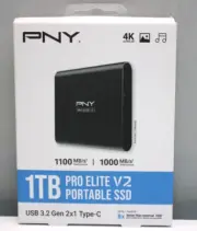 PNY 1TB Pro Elite V2 Portable SSD portable Drive. NEW SEALED