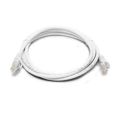P - 8Ware 0.5mWhite Premium Snagless CAT6A Ethernet Cable, up to 10Gbps