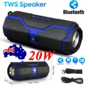 20W Bluetooth Speaker TWS Stereo Bass Subwoofer Speaker Support USB TF FM